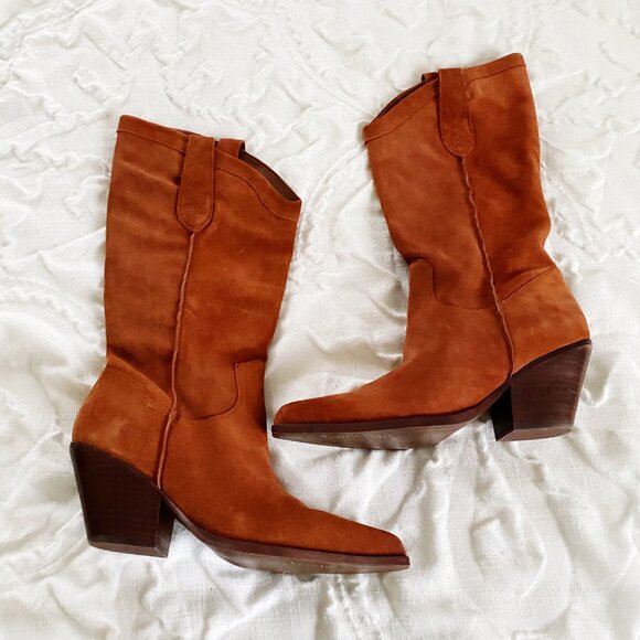 Sam Edelman Jamie Western Boot Size 8.5 New - Picture 4 of 11